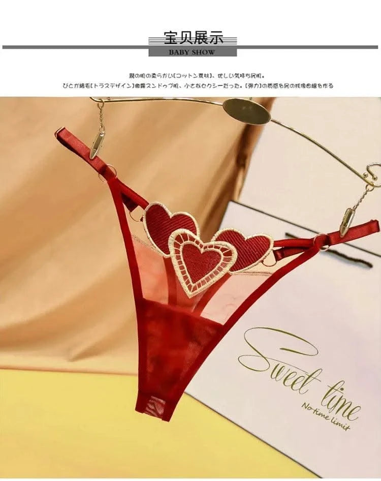 Sexy Panties Women Tong Embroidery Underwear Women Low-Rise Lingerie Girls' Thongs Women Panties Woman Clothing Underwear Female
