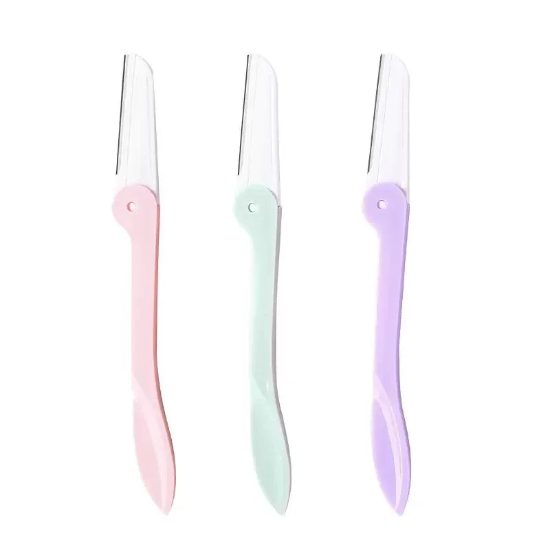 3Pcs/Set Women's Razors Makeup Facial Eyebrow Lip Razor Hair Remover Sharp Stainless Steel Cutting Knife Safety Razor