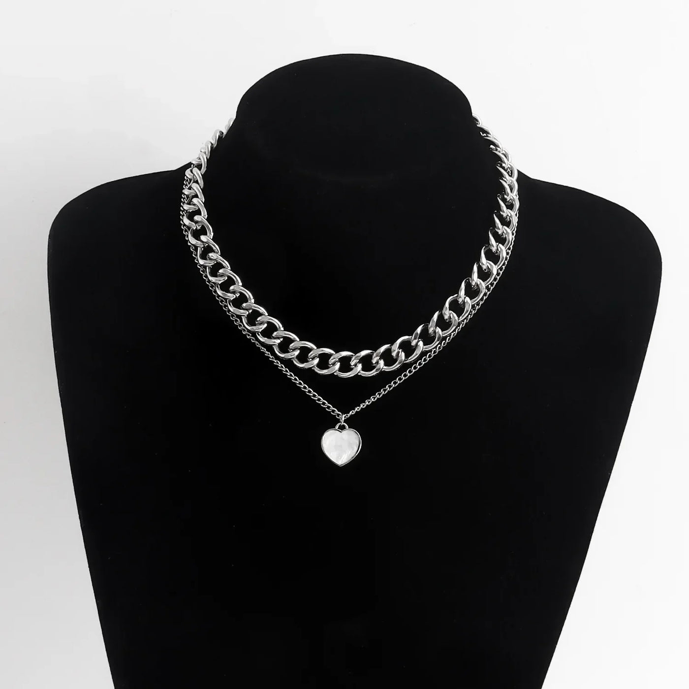 Exaggerated Big Choker Necklace for Women Girl Hiphop Chunky Chain OT Buckle Necklace on the Neck Party Jewelry Gift