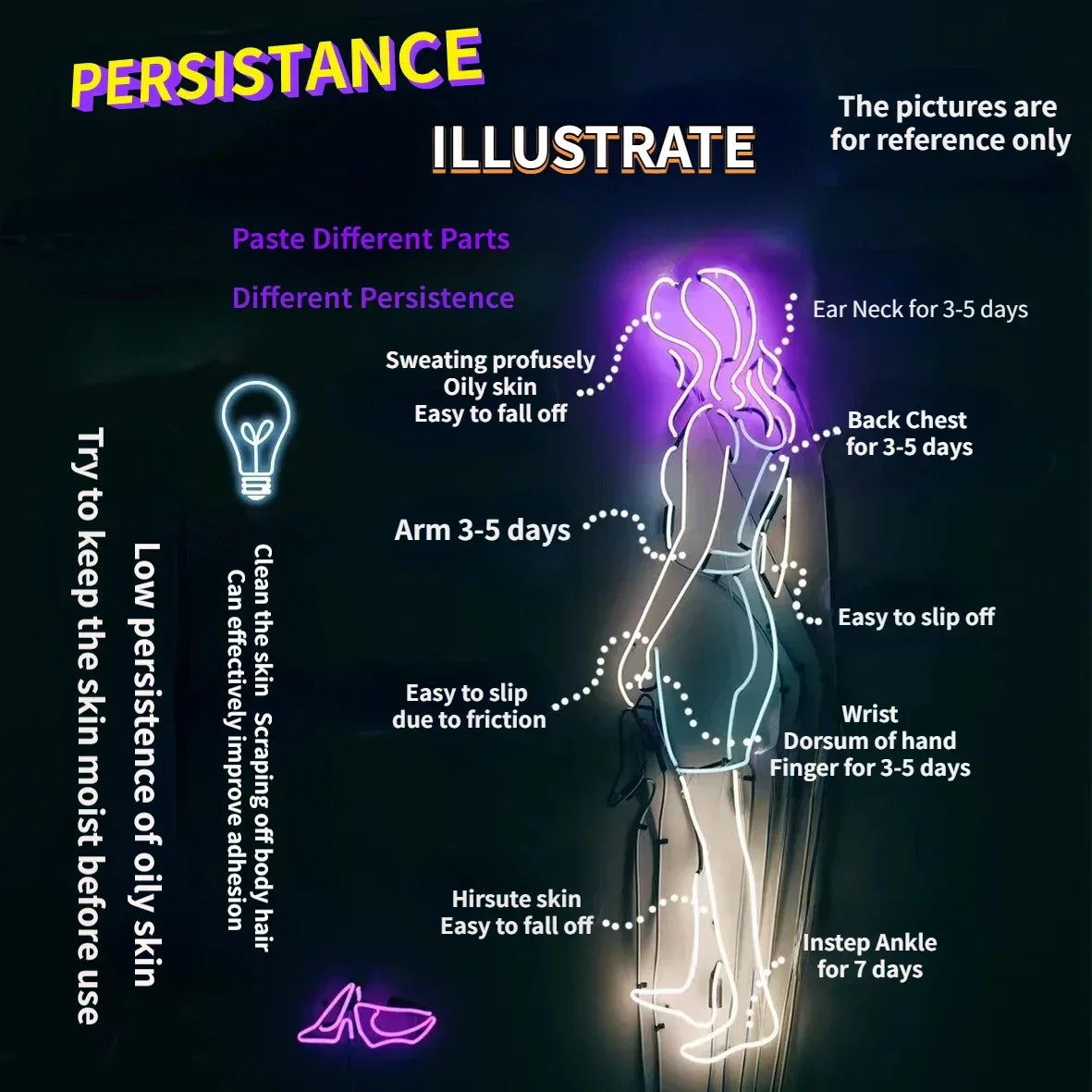 Temporary Tattoos Man Sexy Hotwife Dark Moon Herbal Juice Tattoo Sticker Fake Tatto Half Arm Abdomen Waterproof Hip Hop Tatuaje