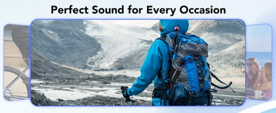 Bluetooth Speaker, 2025 Portable Wireless Speakers with Led Light, Bluetooth 5.4, 24H Playtime, Enhanced Bass, IPX7 Waterproof