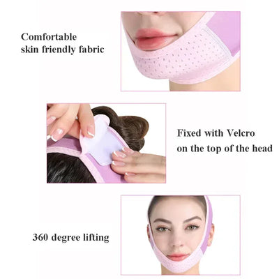 Face Slimming Bandage V-Shaped Face Shaper Women Chin Cheek Lifting Band Facial Massage Band Facial Skin Care Beauty Tool Reusab