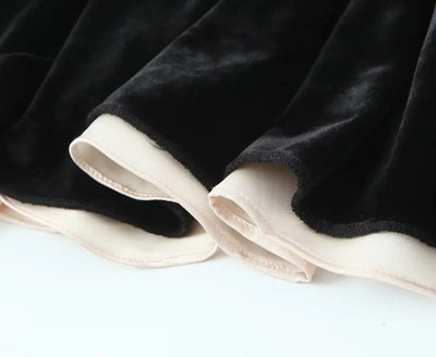 YENKYE Black Strapless Christmas Dress Sexy A Line Vintage Velvet Party Mini Dresses Elegant Women Dresses