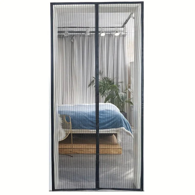 Magnetic Screen Curtain - Easy Install Insect Net for Doors/Windows, Breathable Polyester, Summer Essential