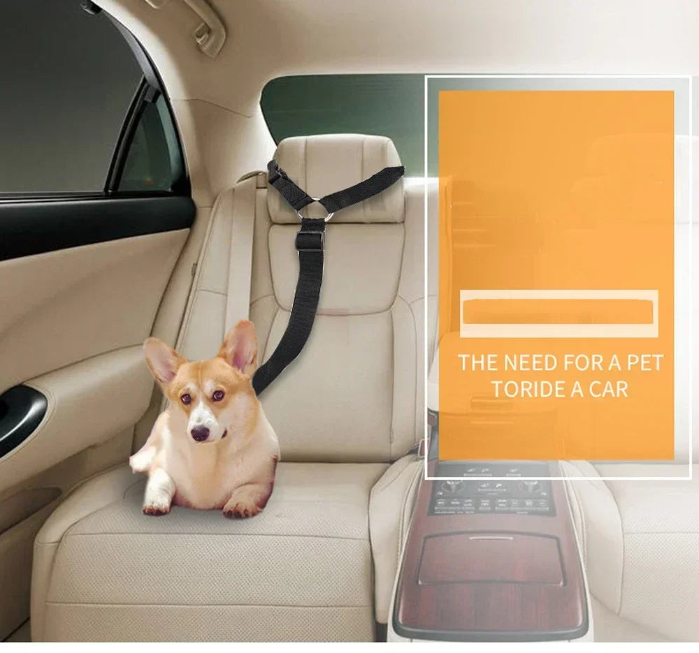Universal Practical Dog Cat Pet Safety Adjustable Car seat Belt Harness Leash Travel Clip Strap Lead Pet Car Safety Belt
