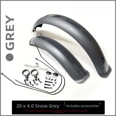 20-Inch 4.0 Snow Bike Muuard Full Coverage Lithium- Bicycle Mud Flap Fat Tire Bike All-Mountain Off-Road ible