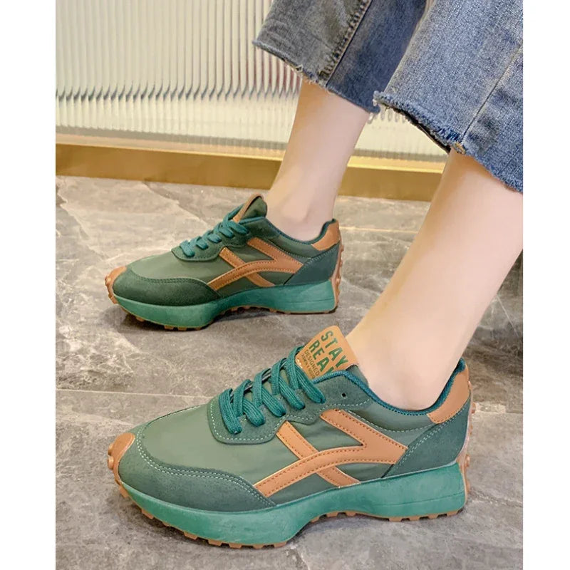 2025 Women Sneakers Platform Shoes New Fashion Leisure Light Anti-slip Black Running Shoe Fashion Designer Women Shoes