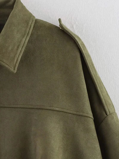 Women's Bomber Jackets Coats Loose Coats Vintage Female Outerwear Chic Tops