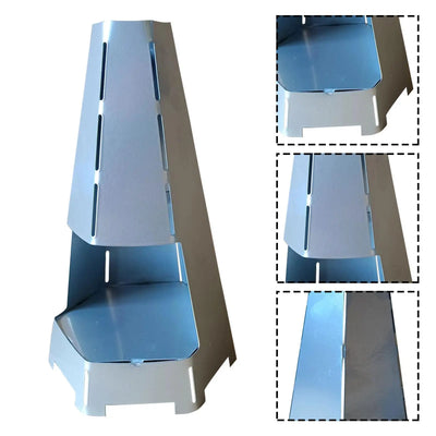 Tea Light Candle Heater Metal Radiator Stove for Heating Warmer Windproof Votive Candle Stand for Room Camping Decorations