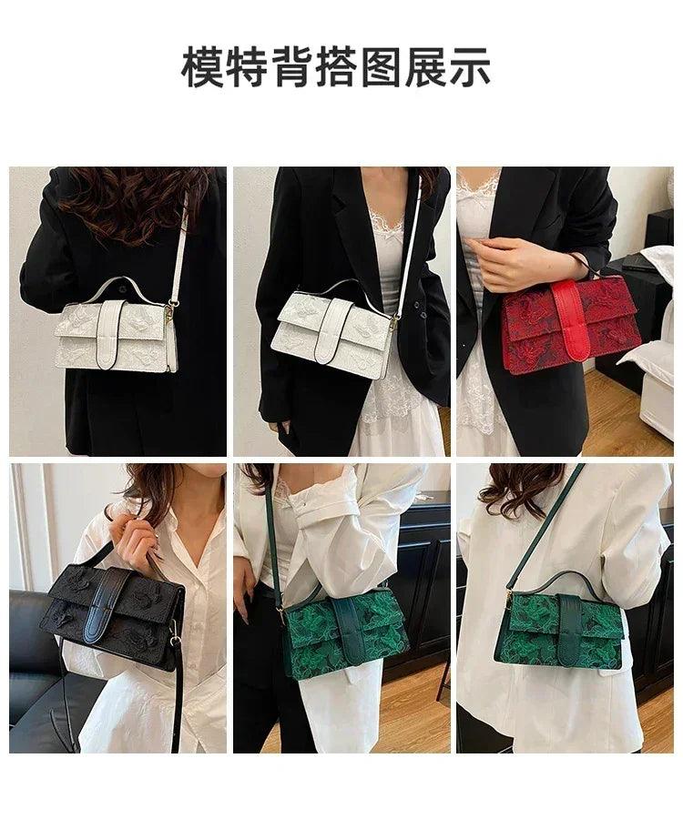 Modern minimalist leather shoulder bag - designer ladies handbag for work shopping and special occasions