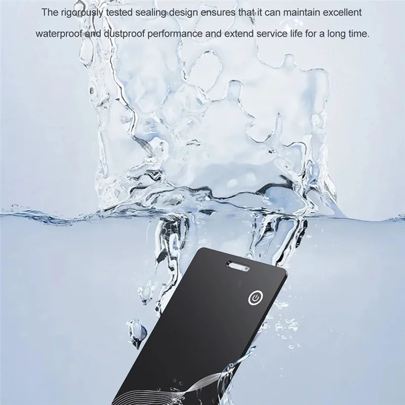 Black waterproof phone case for Smart Air Tag GPS tracker wallet