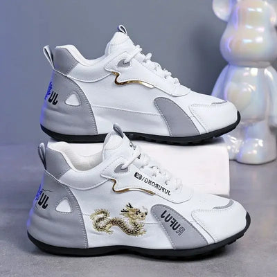 Women Designer Sneakers 2025 Summer Leather Waterproof Casual Sports Shoes Women Lightweight Breathable Non-slip Platform Shoes