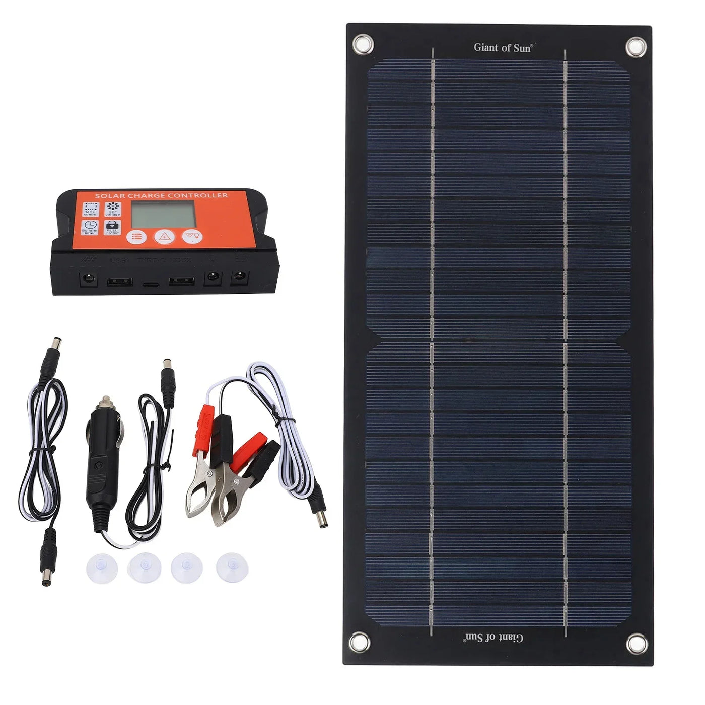 Solar Panel 100A Portable Solar Kit High Output Efficiency for Outdoor Agriculture