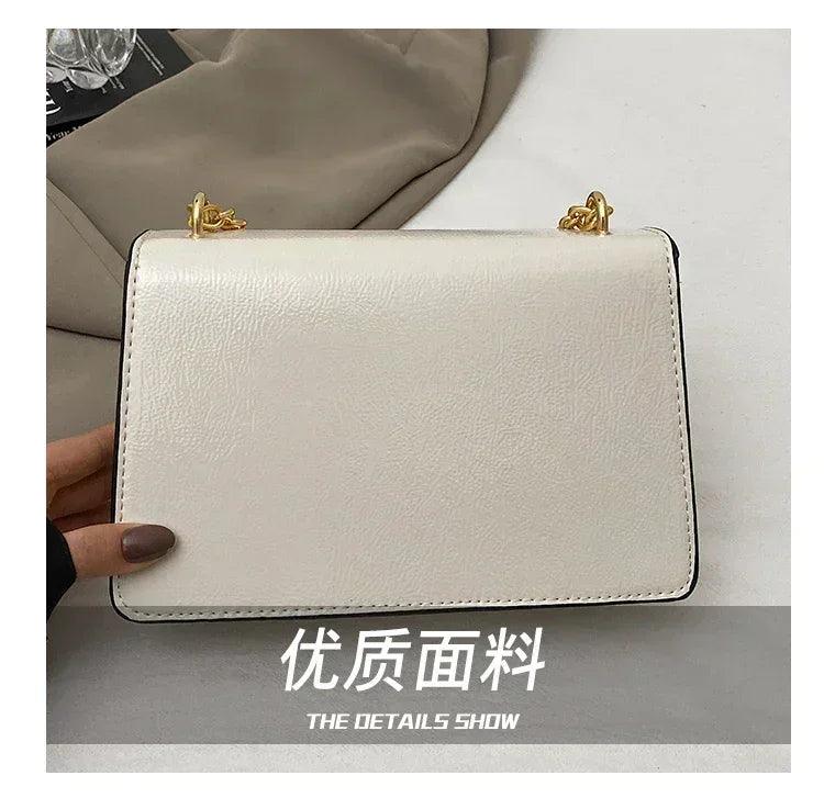 Luxury brand leather handbag for women elegant classic popular ladies shoulder bag by famous designer modern