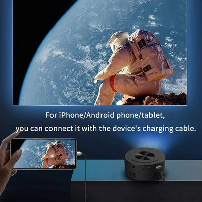 Portable Mini Projector 1920*1080P HD Projector Home Cinema Outdoor Camping Projection For IPhone Xiaomi IPad Android