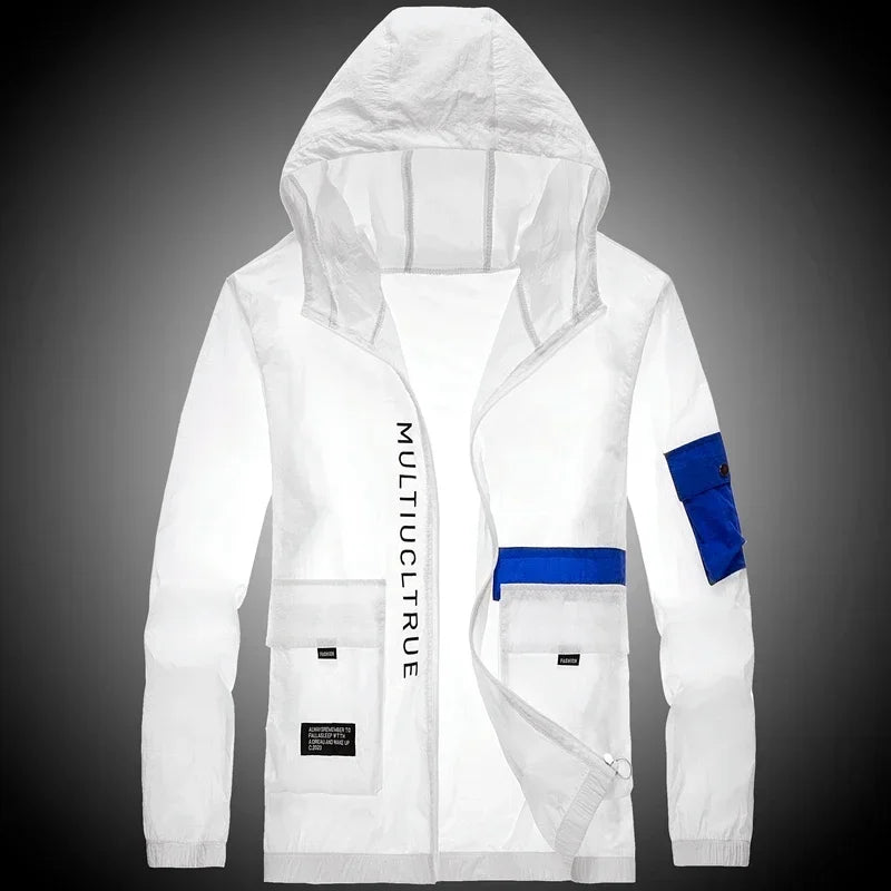 New Summer Hooded Jacket Men Women Waterproof Sun Protection Clothing Fishing Hunting Clothes Quick Dry Skin Windbreaker Coats