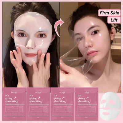 Deep Collagen Mask Facial Shrink Pores Moisturizing Overnight Mask Anti-Wrinkle Hydrating Refreshing Brightening Face Skin Care