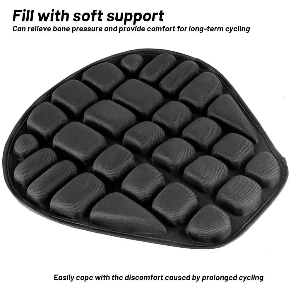 Motorcycle Seat Cushion Black Foam Soft Comfortable Breathable Seat Covers Mats Motorcycles Electric Bike Accessories