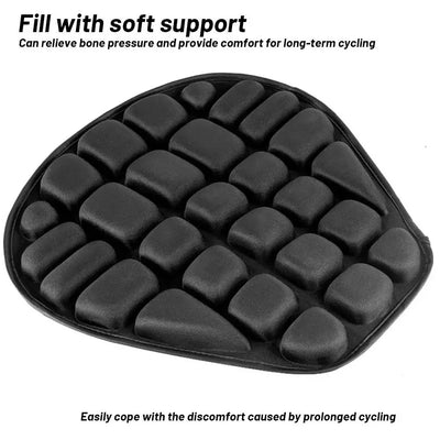 Motorcycle Seat Cushion Black Foam Soft Comfortable Breathable Seat Covers Mats Motorcycles Electric Bike Accessories
