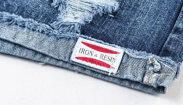 Women's Denim Shorts Ripped Boxer High Waist Female Short Jeans Pants Cheap Offer Aesthetic Hot Kpop Harajuku Fashion Stretchy