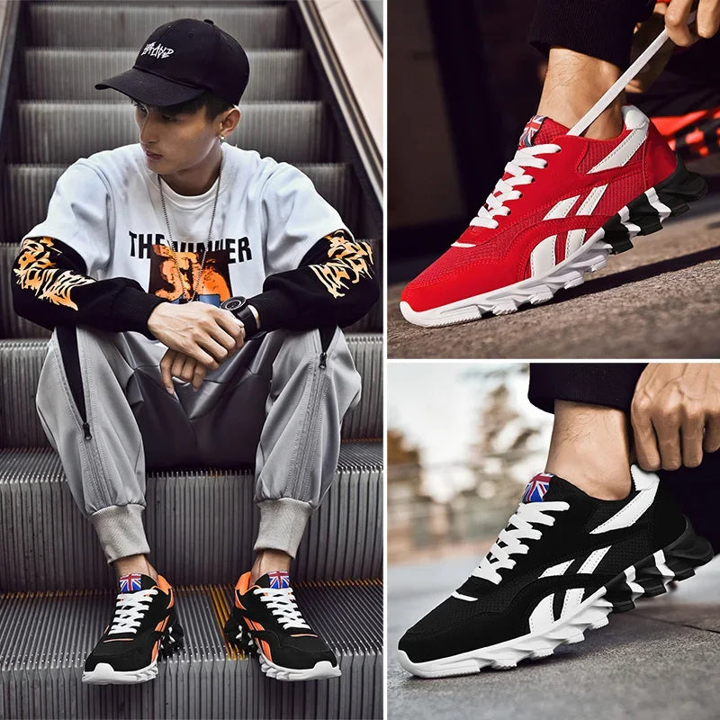 2025 new men's and women's running shoes breathable casual sneakers anti-slip vibration comfortable walking shoes 36-48