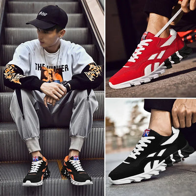 2025 new men's and women's running shoes breathable casual sneakers anti-slip vibration comfortable walking shoes 36-48