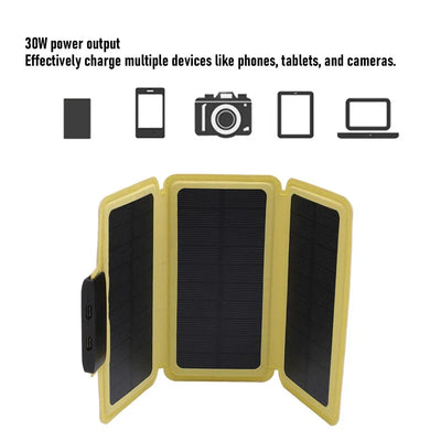 Outdoor Foldable Solar Panel Lightweight Portable Solar Power Bank USB Solar Charging Panel for Camping Hiking Picnic Climbing