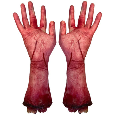 2Pcs Broken Hand Prosthesis Prosthetic Ornament Halloween Fake Hand Halloween Tricky Props