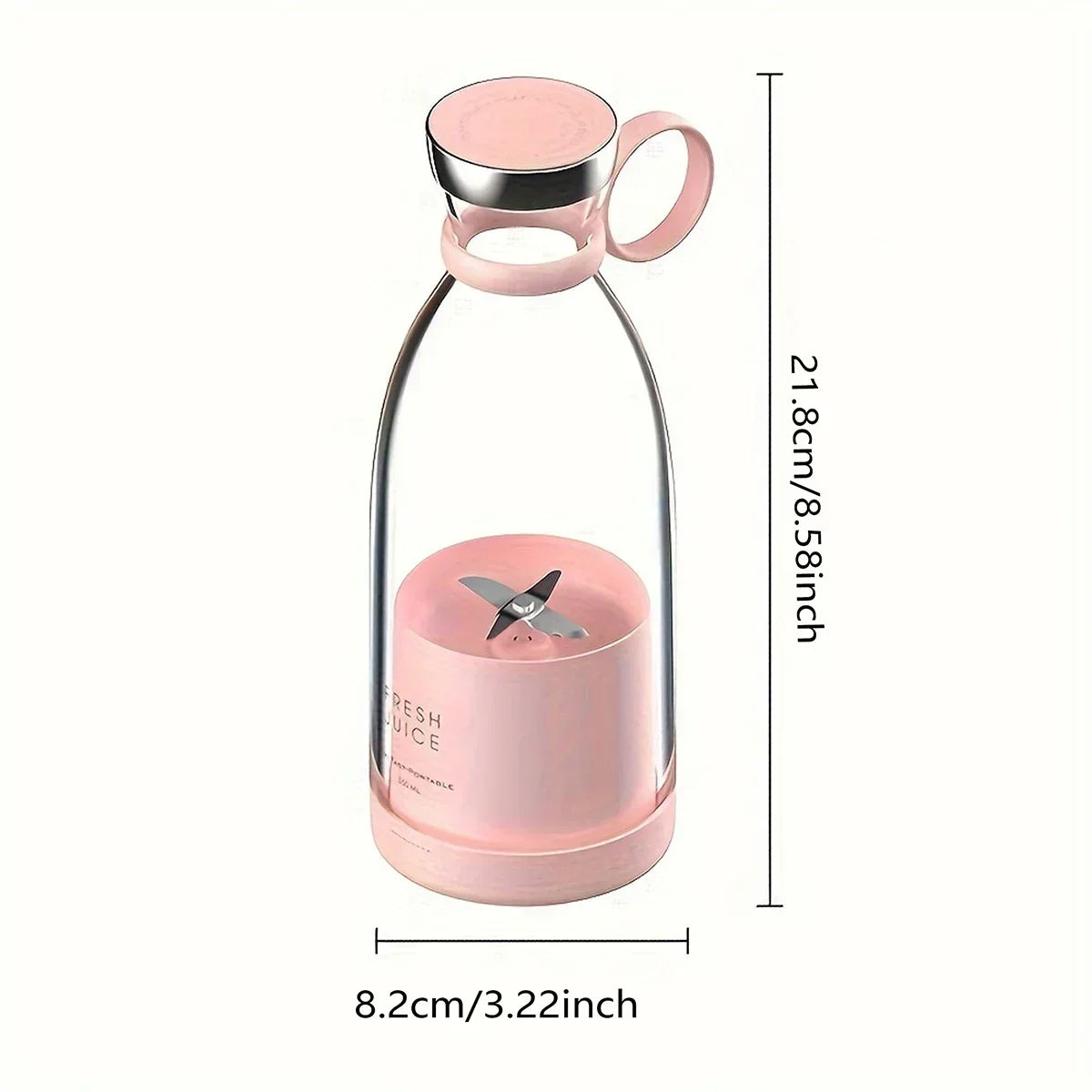 Portable rechargeable blender, hand-held blender (rechargeable &USB) suitable for making smoothies and juices, perfect gift.