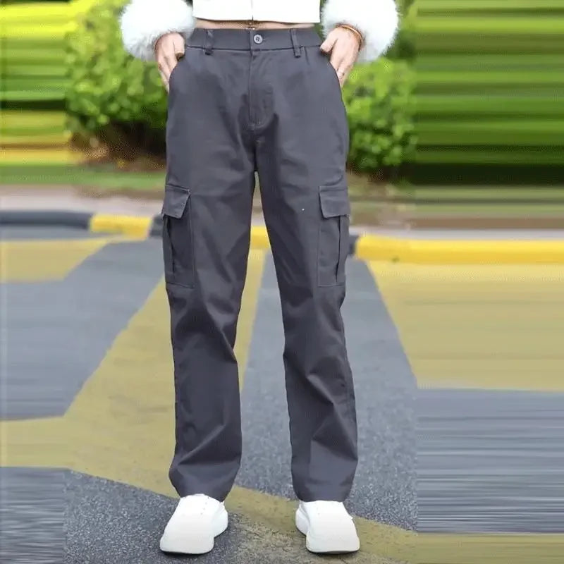 Male Trousers Work Wear Men's Straight Cargo Pants Multipockets Multi Pocket Spring Summer Luxury Luxury Casual Street Cheapest