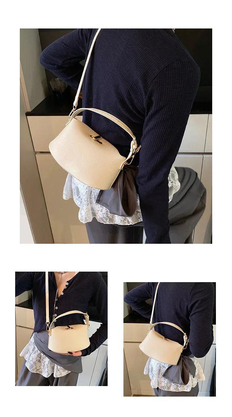 Fashionable designer tote bag for women premium leather crossbody shoulder handbag ladies elegant evening
