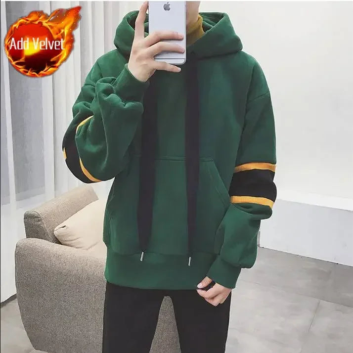 Sweatshirts for Men Loose Warm Winter Man Hoodies Welcome Deal Luxury Sweat Shirt Cotton Simple New In Designer Autumn Emo Cheap
