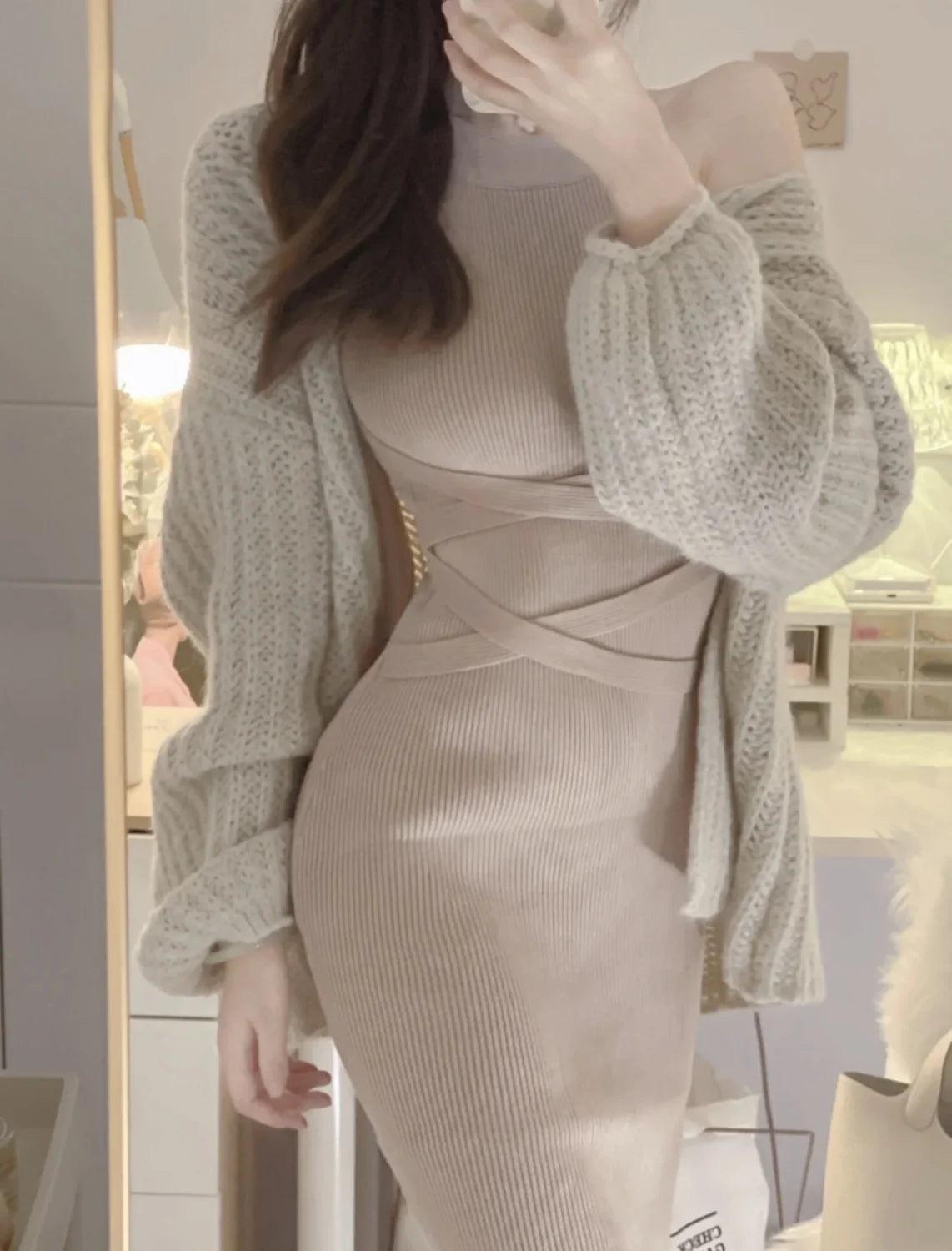 Dresses for women elegant sexy sleeveless back textured mini skinny dress new fashion summer casual ptkpcc