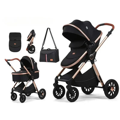 2in1Newborn baby stroller, high landscape baby stroller, multifunctional baby stroller, safe and convenient, can sit or lie down