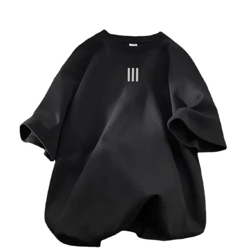 2025 Men's Oversized T-shirts Mens Cotton T Shirt White  Casual Summer Wear Fashion Print Tee Shirts for Men New Clothing