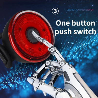 Bicycle Tail Lamp Headlight 400 Lumens Waterproof LED Warning Light Mountain Bike Luminous Night Riding Equipment Bike Lights