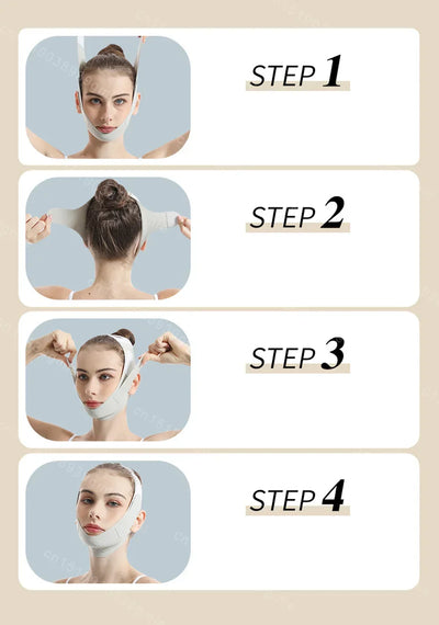 New Reusable Face Slimming Bandage Women V Line Face Shaper Chin Cheek Lift Up Belt Facial Massage Strap Skin Care Beauty Tools