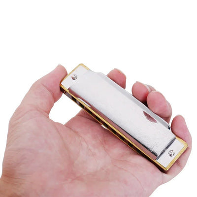 Harmonica Folk Master 1072 Standard Beginner 10 Hole 20 Tone Diatonic Key of C A D E F G 12 Tones Are Optional