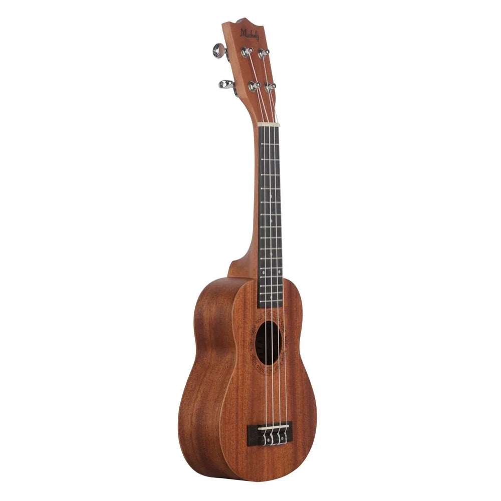 Muslady 21 Inch Ukulele High Quality Solid Wood Smooth Plucked Music Instrument Ukulele Student Teaching Performance Ukulele