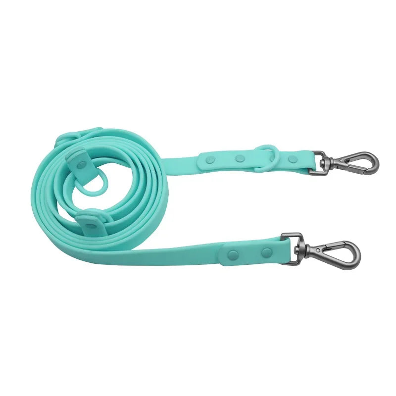 PVC Multifunctional Dog Leash Double Headed Buckle Pet Leashes For Medium Big Dogs Rope