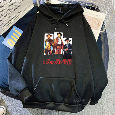 Men Clothes TV The Good The Bad and Ugly Sweatshirt Ropa Hombre Sudaderas Long Sleeve Casual Pocket Hoodies Comfortable Hoodie