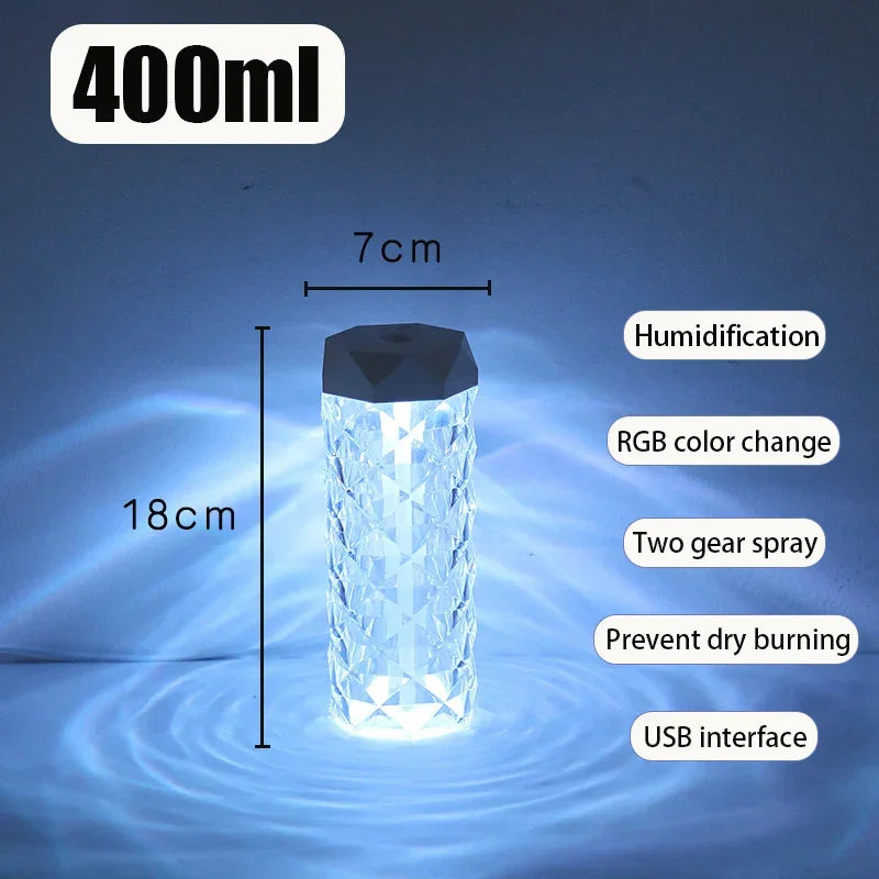 400ML Air Humidifier USB Aroma Diffuser Essential Oil Purifier Fragrance Mist Maker RGB Light humidificador For Car Home Bedroom