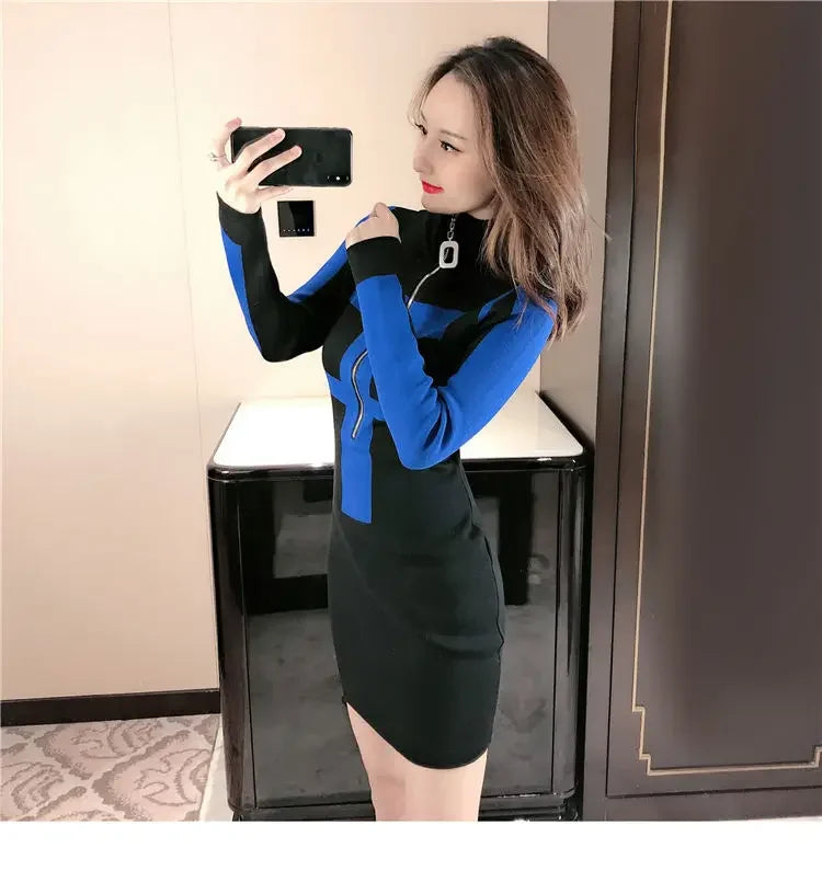 Korean Style Dresses For Women Knitted Woman Dress 2024 Crochet Clothes One-piece Luxury Cheap Casual New In Offer Chic Elegant