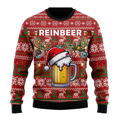 Fashion Beer Ugly Christmas Sweater For Women Clothes Hip Hop Bar Party Men Sweatshirts Casual Male Pullovers Beers Tracksuit