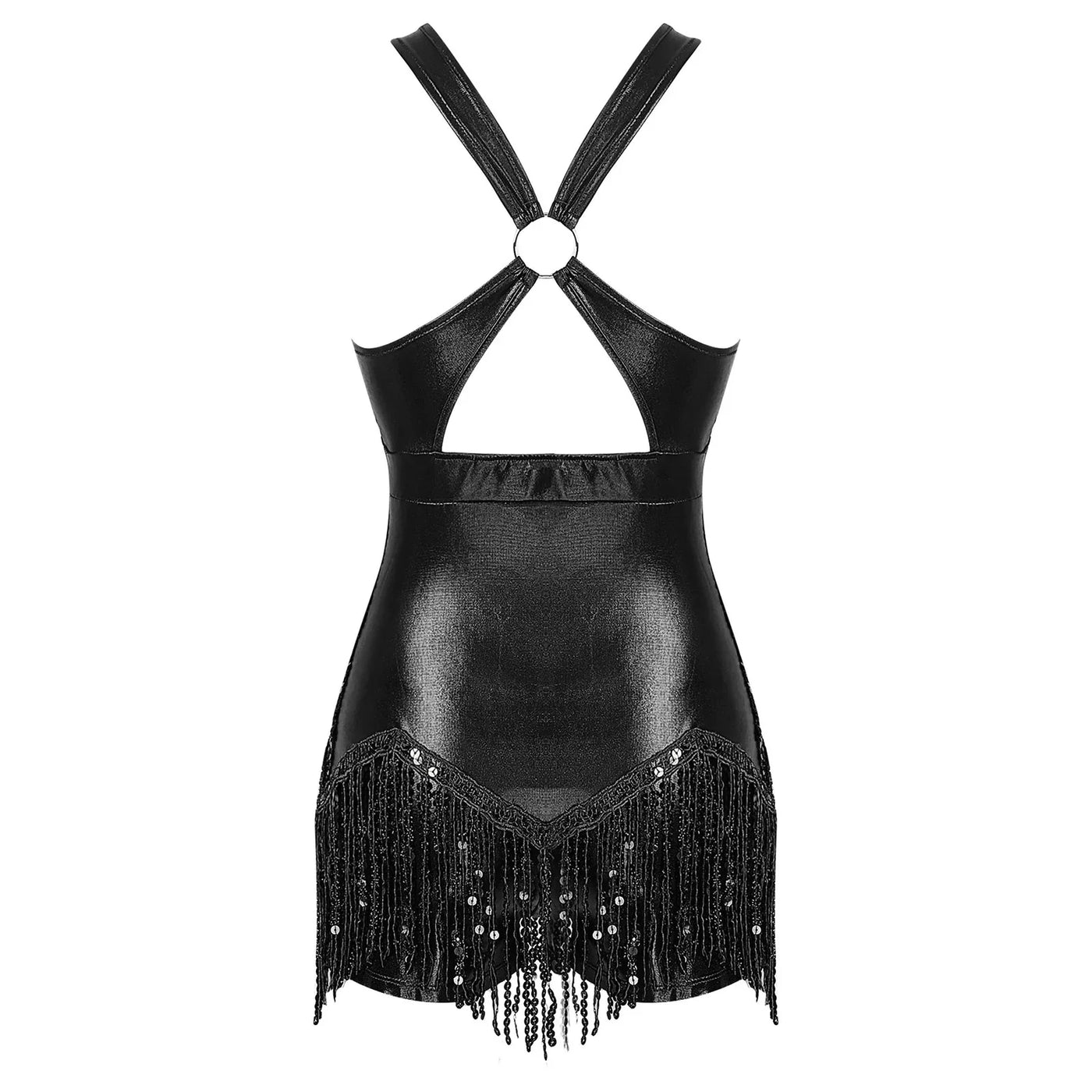 Women's Sequin Dance Dress Latin American Dance Costume Body Sleeveless Classical Samba Rumba Dresses Jazz Ballerina Dancewear