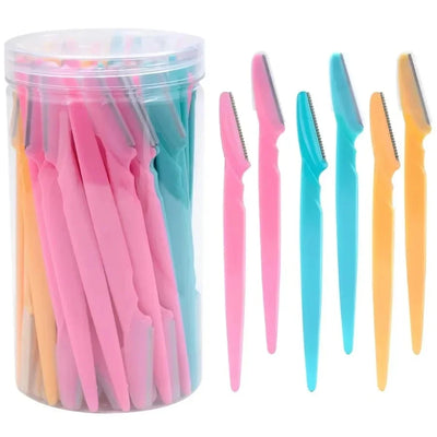 30 Pcs Eyebrow Razor For Women, Multipurpose Exfoliating Dermaplaning Tools And Facial Razor With Precision Cover,Safety Beauty