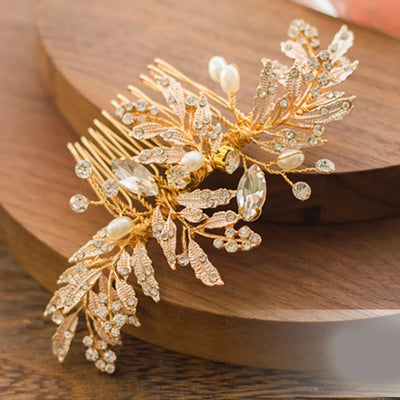 Fashion Hair Jewelry Handmade Prom Hair Ornaments Women Wedding Bridal Hair Accessories for Party Hairband Rhinestone Hair Vine