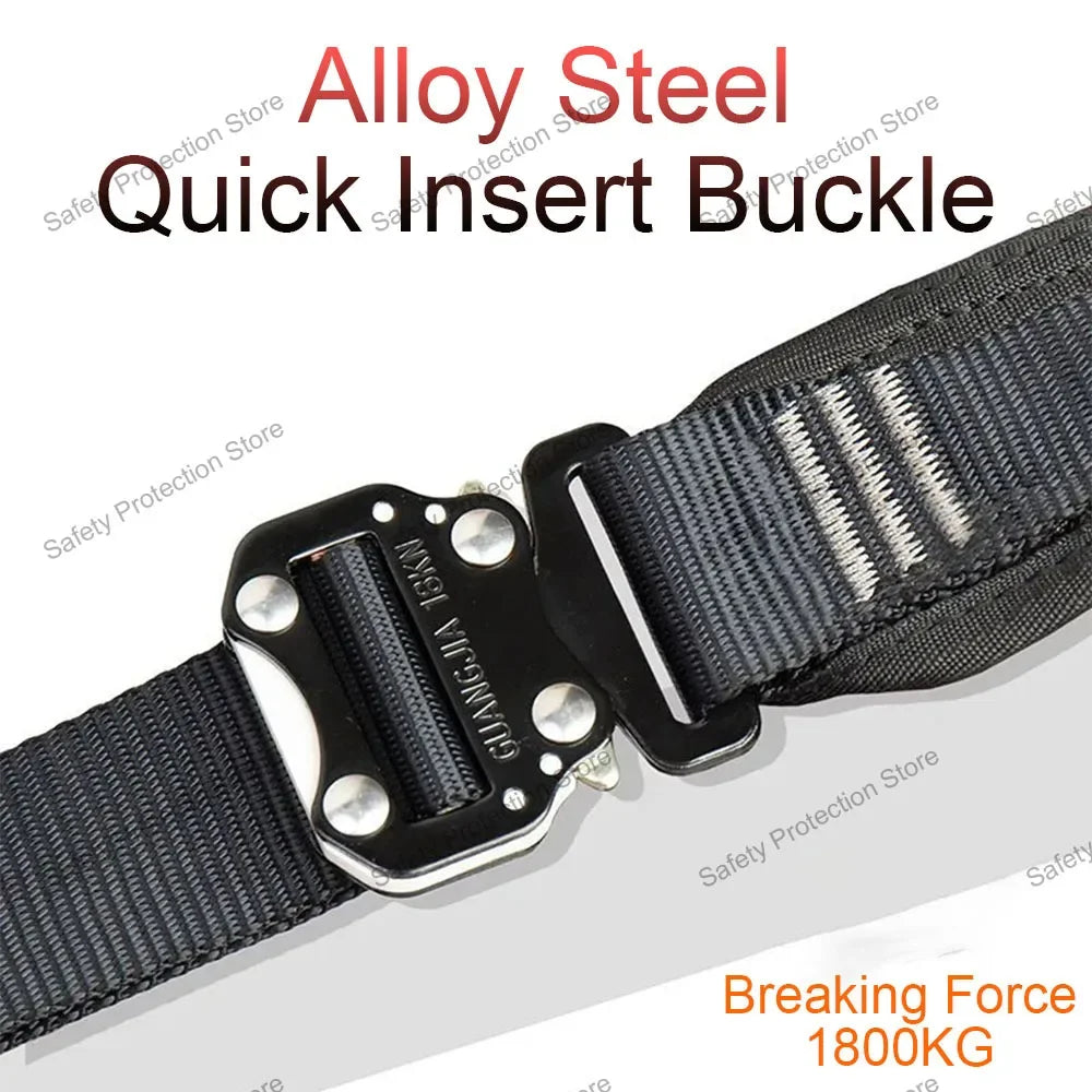 High Altitude Work Safety Harness Full Body 5-Point Safety Belt Outdoor Climbing Mountaineering Construction Rescue Equipment