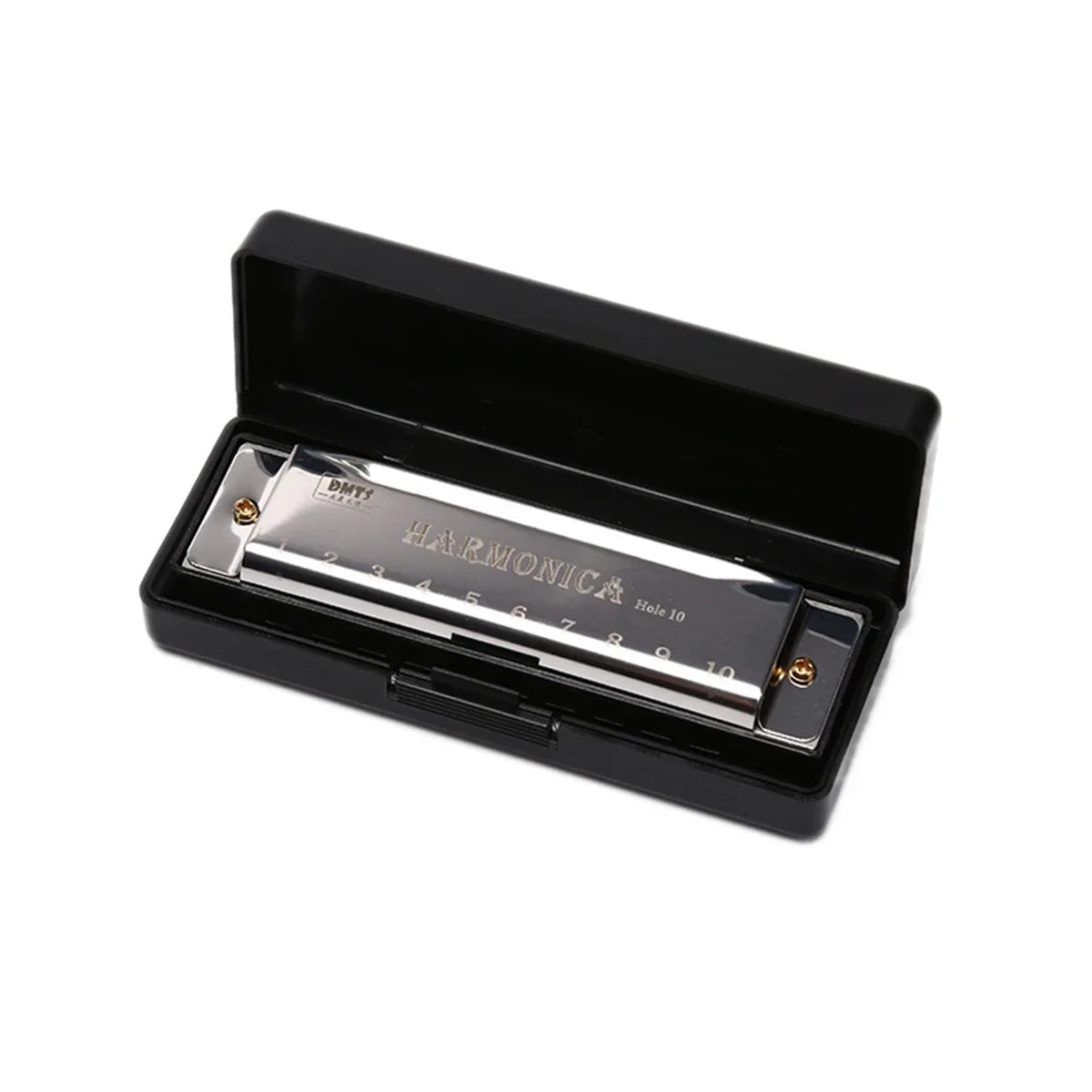 Harmonica Key of C 10 Hole Diatonic Harmonica C with Case for Beginner Students Kids Gift with Case
