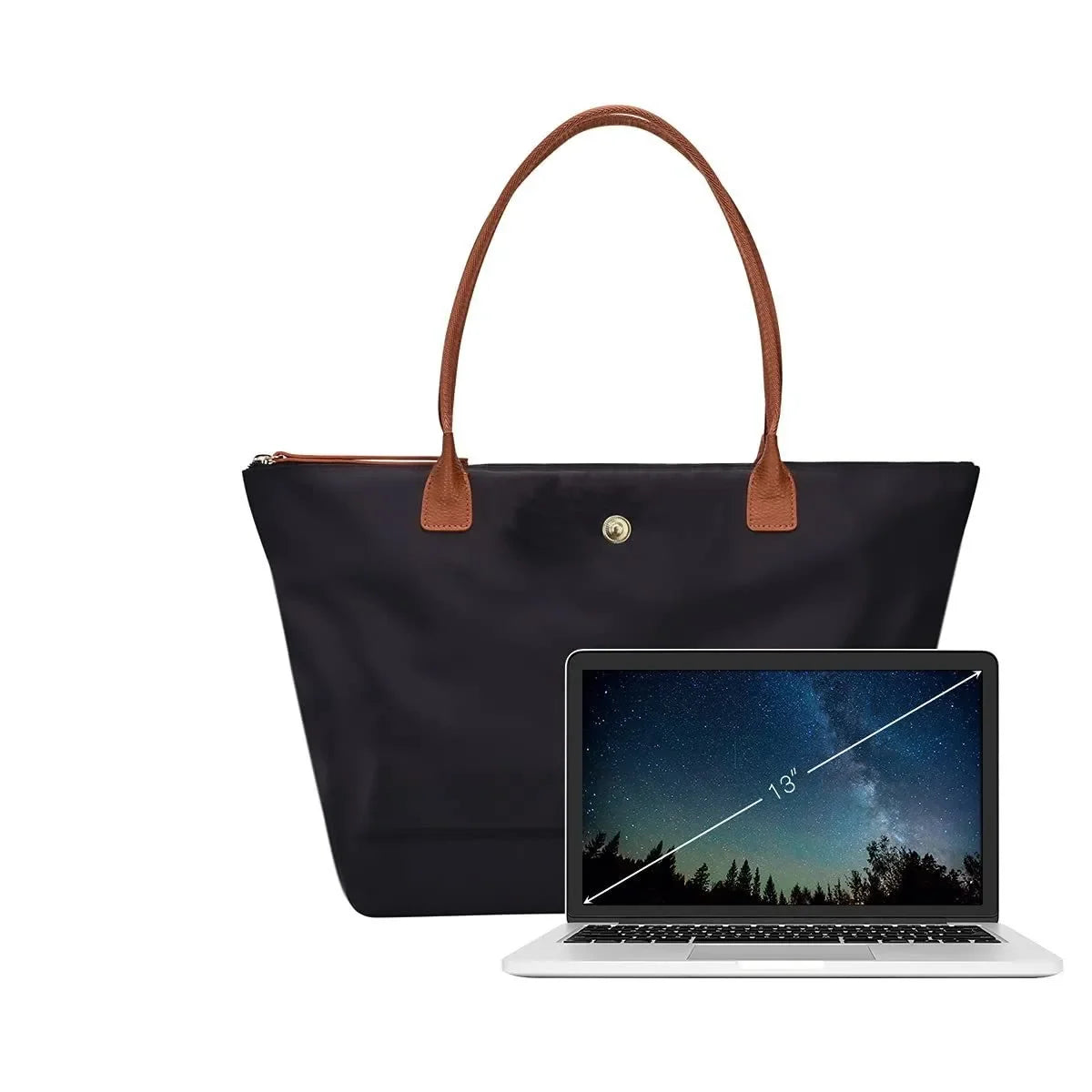 Designer Tote Bag for Women Large Lightweight Nylon Work Shoulder Bag Foldable Travel Purses and Handbags Trendy Dumpling Bag